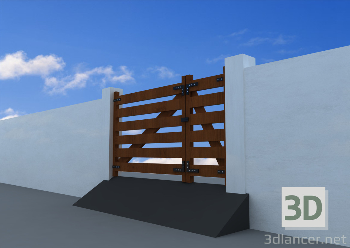 3d model Modern Gate - preview