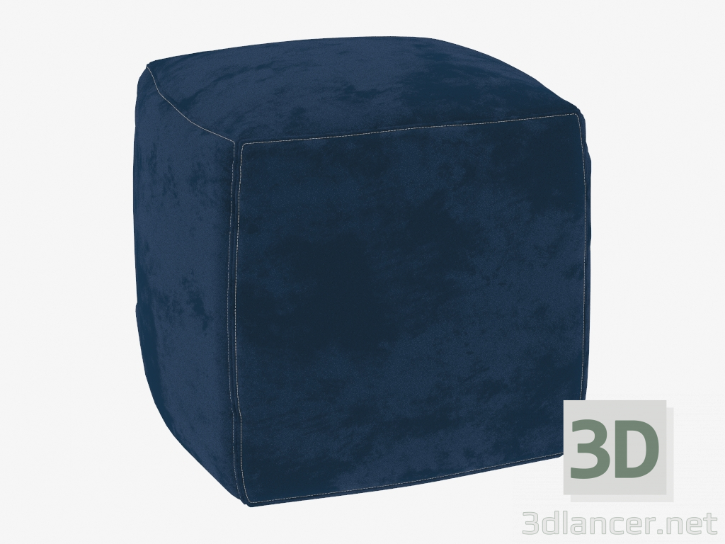 3d model Poof velour (45x45) - vista previa