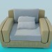 3d model Big chair - preview