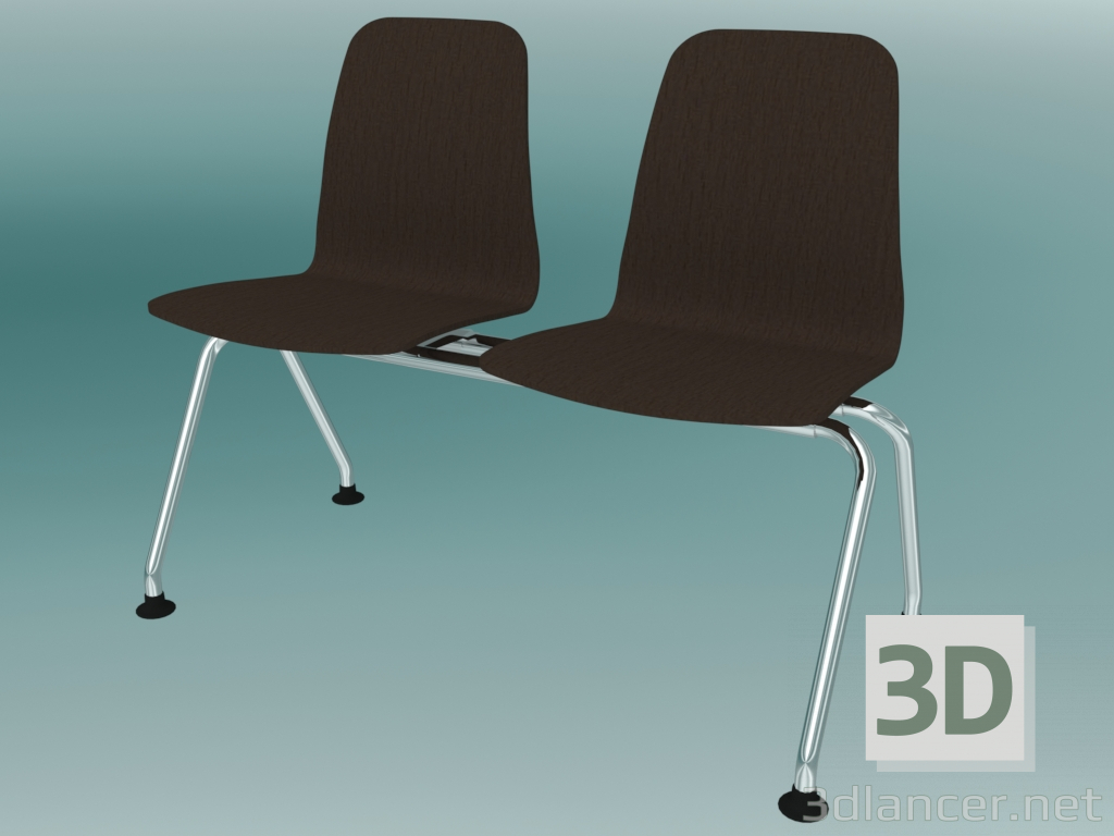 3d model Banco doble (K11L2) - vista previa