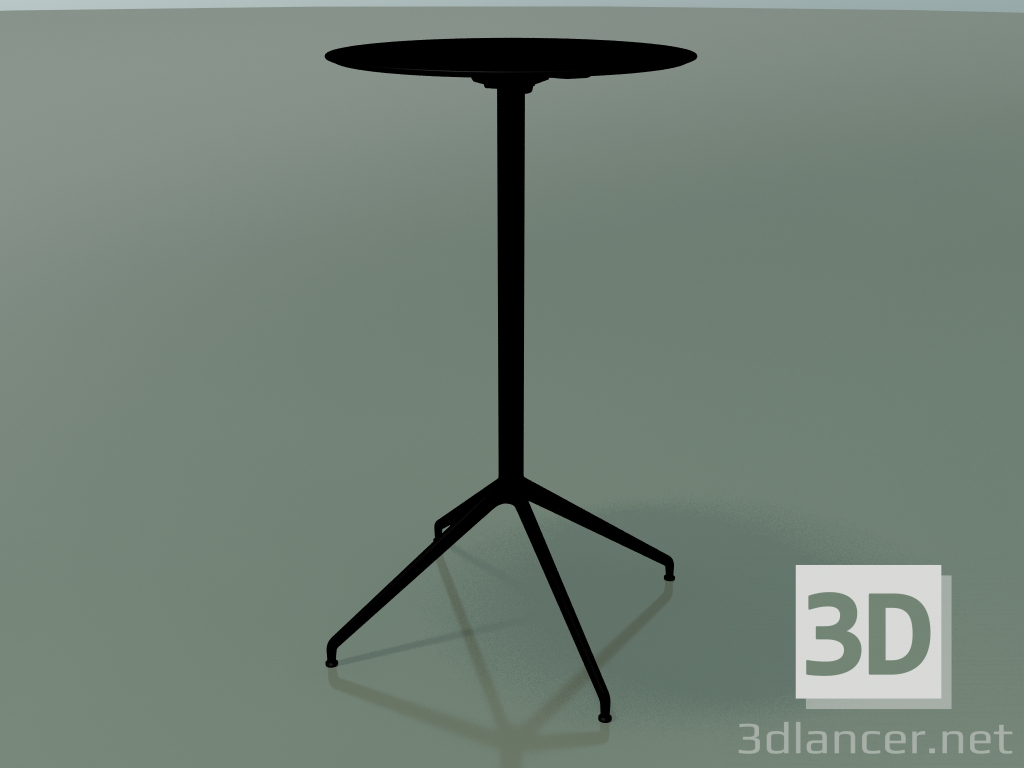 Modelo 3d Mesa redonda 5750 (H 103,5 - Ø59 cm, desdobrada, preto, V39) - preview