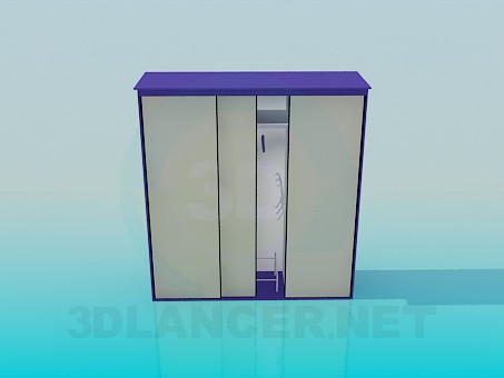 3D Modell Garderobe - Vorschau