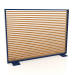 3d model Mampara de madera artificial y aluminio 150x110 (Roble dorado, Azul noche) - vista previa