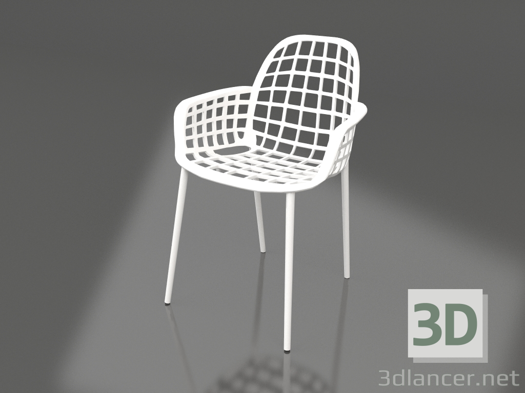 3d model Silla de jardín Albert Kuip (Blanco) - vista previa