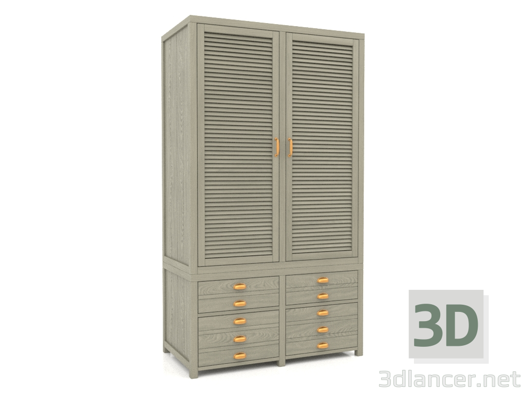 modèle 3D Armoire (2 sections) - preview