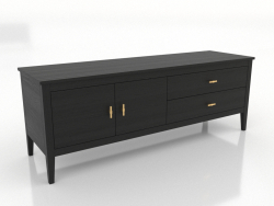 Mueble de TV 1 1500 mm (negro RAL 9005)