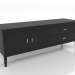 3D modeli TV dolabı 1 1500 mm (siyah RAL 9005) - önizleme