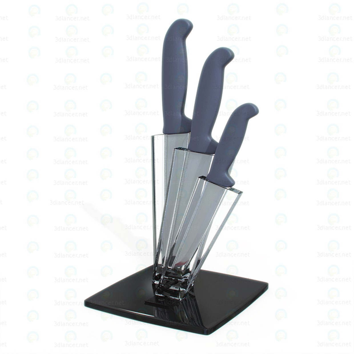 3d model Cuchillos de cocina - vista previa