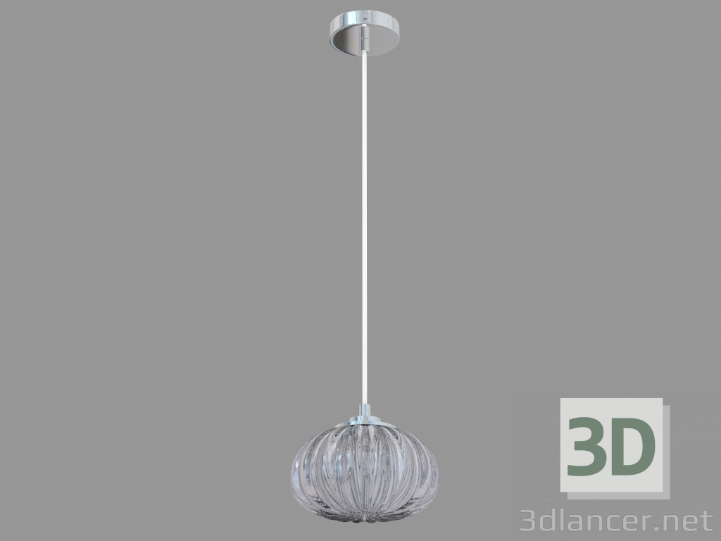 modello 3D vetro lampada a sospensione (S110243 1violet) - anteprima