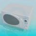 3d model Horno de microondas blanco - vista previa