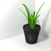 modèle 3D La plante dans un pot - preview