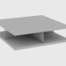 3d model Coffee table HOPPER SMALL TABLE (126X126XH34) - preview