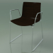 3d model Chair 0378 (on rails with armrests, without upholstery, wenge) - preview