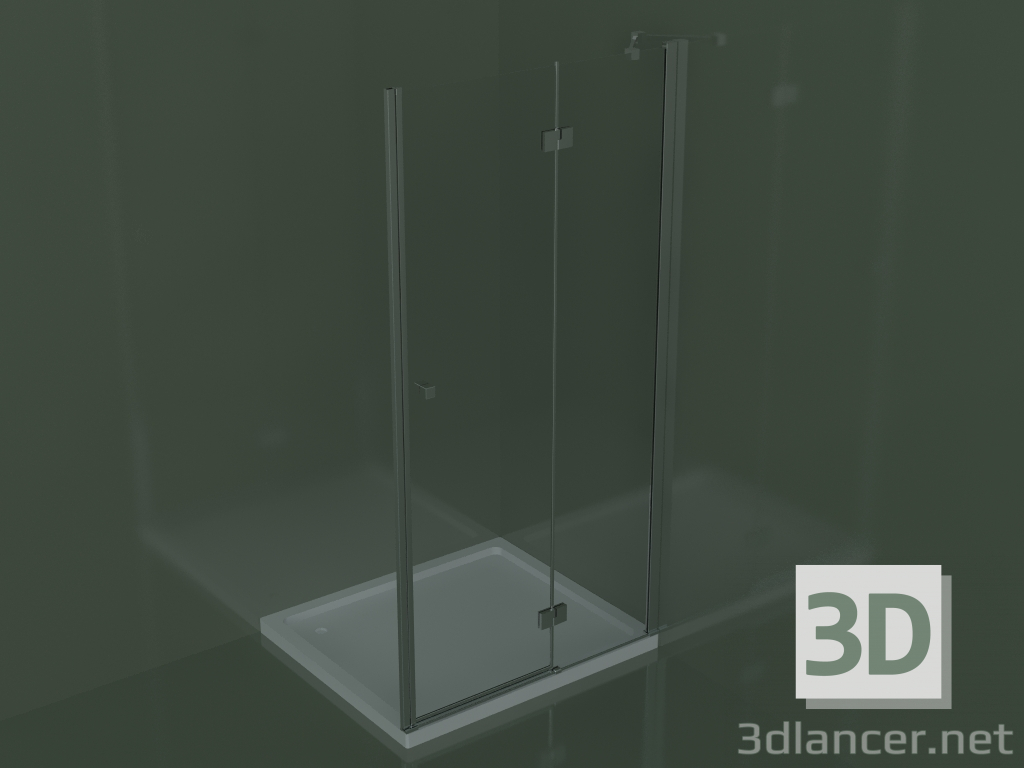 3d model Shower enclosure SN for built-in shower trays up to 129 cm - preview