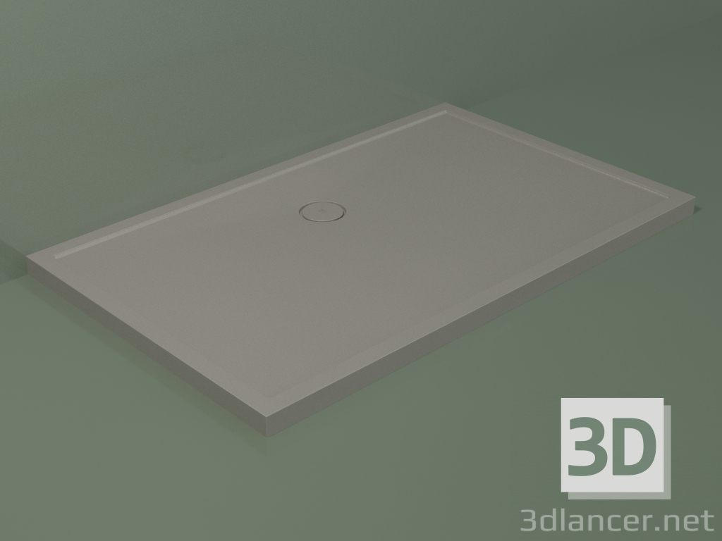 3d model Plato de ducha Medio (30UM0143, Clay C37, 160x100 cm) - vista previa