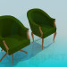 3d model Armchair and chair set - preview