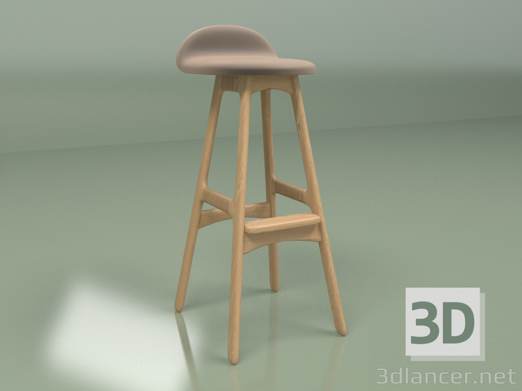 Modelo 3d Banco de bar Buch 3 (marrom) - preview