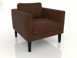 Fauteuil (pieds hauts, cuir)