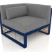 3d model Modular sofa, section 6 right (Night blue) - preview