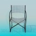 modèle 3D Chaire en grille - preview