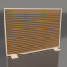 3d model Mampara de madera artificial y aluminio 150x110 (Roble dorado, Arena) - vista previa