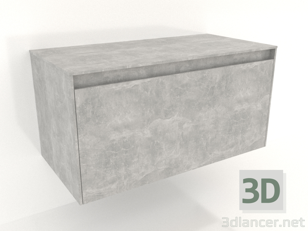 3D modeli Asma dolap 100 cm (MOB0110BS+MOB0710BS) - önizleme