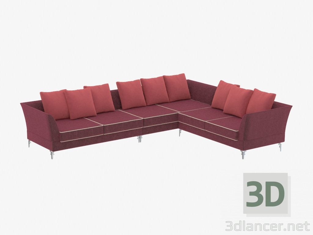 3d model Sofá de esquina Albion - vista previa