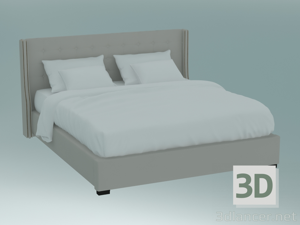 3d model Cama doble Botones Jarrow - vista previa