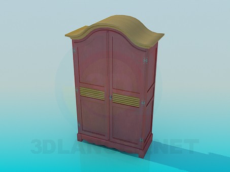 3D Modell Garderobe - Vorschau