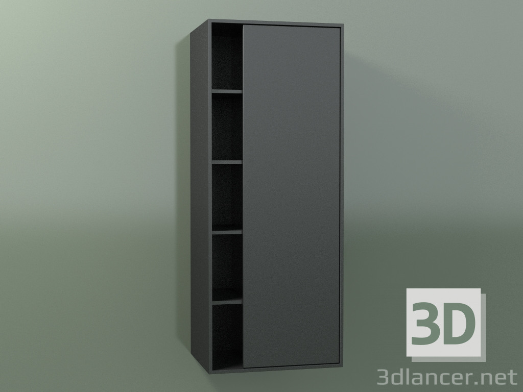 3D Modell Wandschrank mit 1 rechten Tür (8CUCDDD01, Deep Nocturne C38, L 48, P 36, H 120 cm) - Vorschau