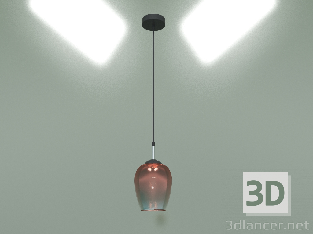 modello 3D Lampada a sospensione Record 50086-1 (rame) - anteprima