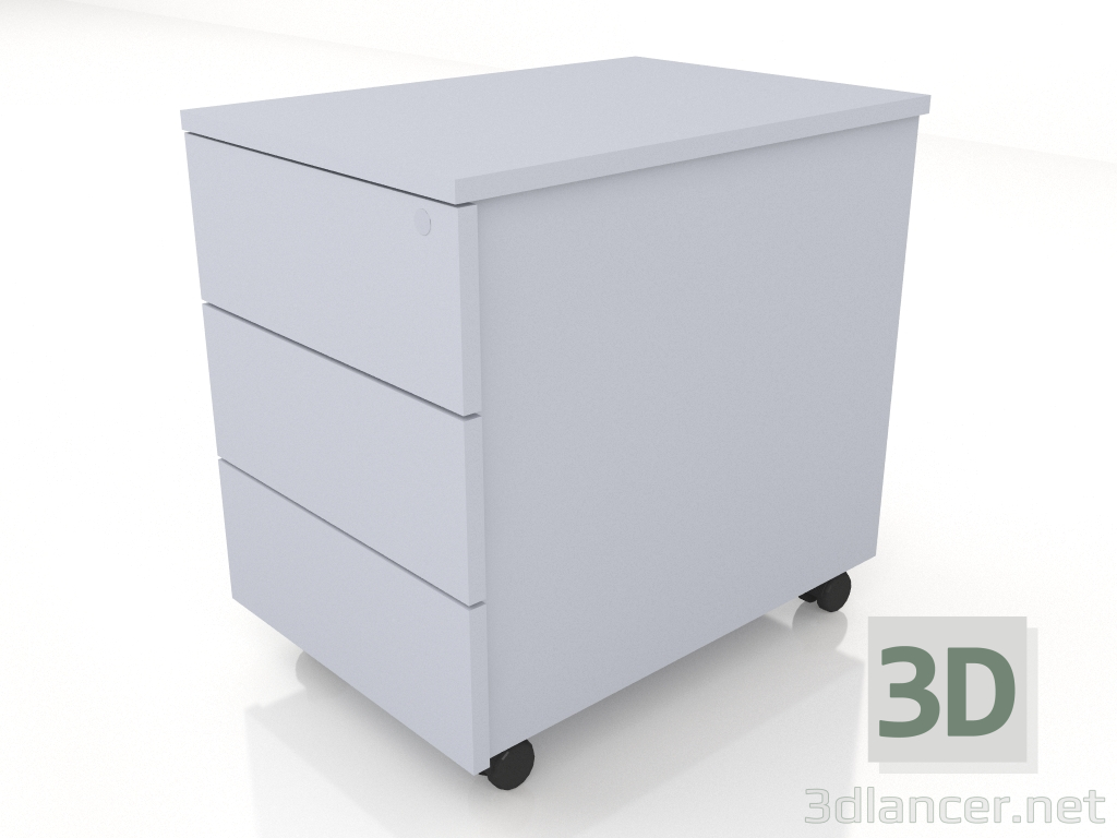 3d model Pedestal móvil sin asa KKT11 (416x600x586) - vista previa