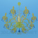 3d model Chandeliers with candelabra - preview