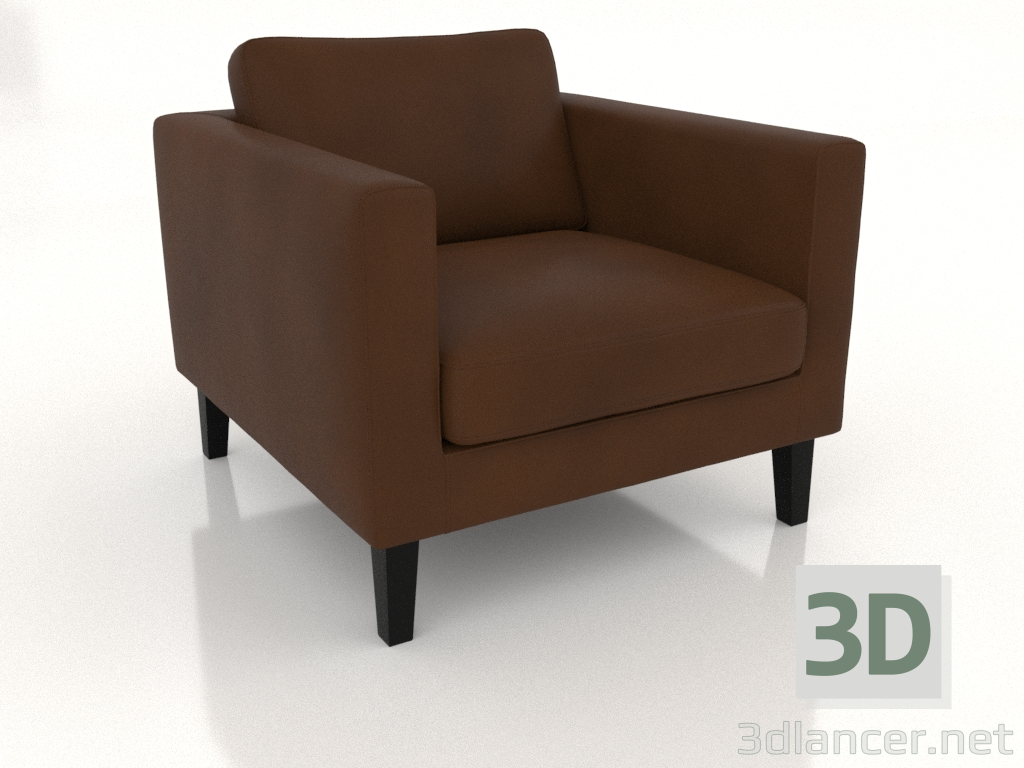 modèle 3D Fauteuil (cuir) - preview