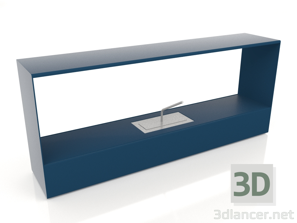 3D Modell Brenner 3 (Graublau) - Vorschau