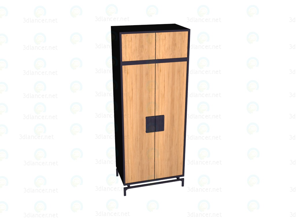 3d model Cabinet 2-door with an extension - preview