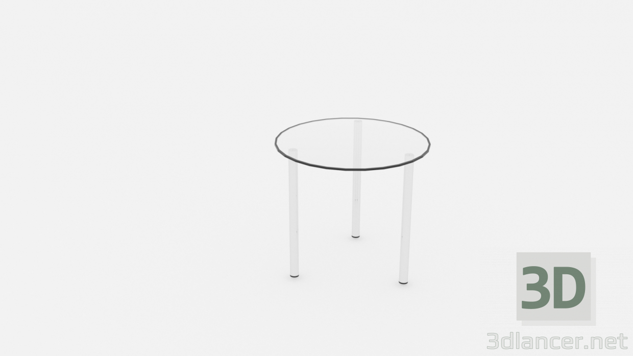 3d model Glass coffee table - preview