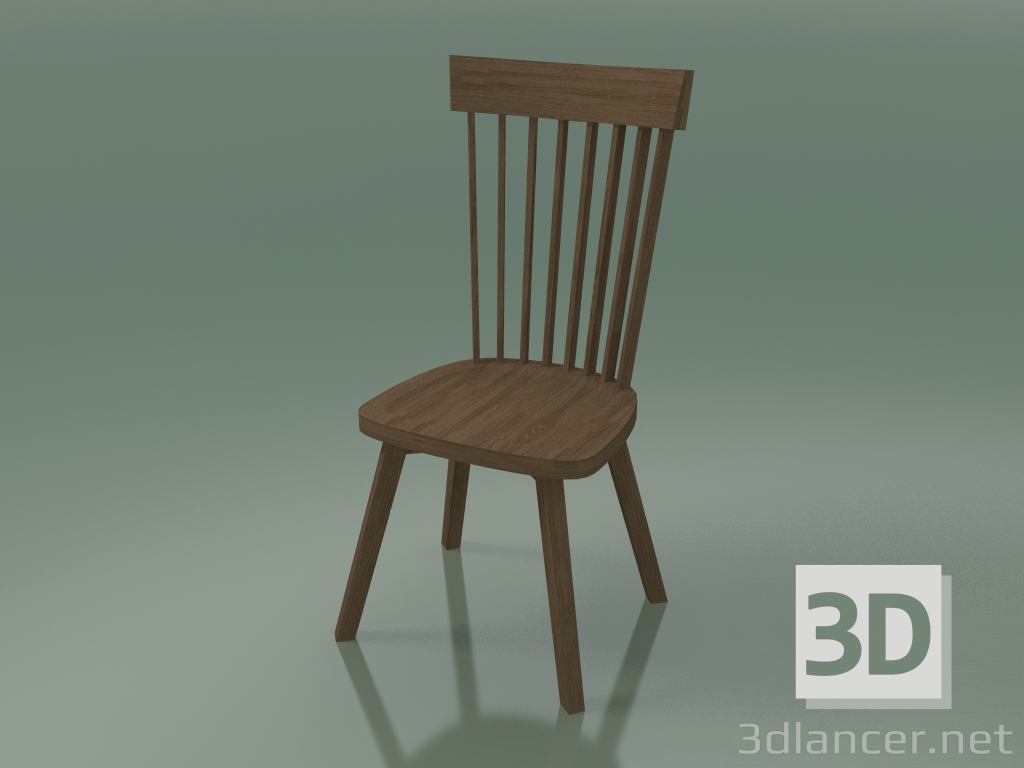 modello 3D Sedia con schienale alto (21, Naturale) - anteprima