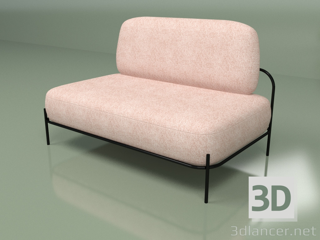 3d model Sofá Pawai (rosa empolvado) - vista previa