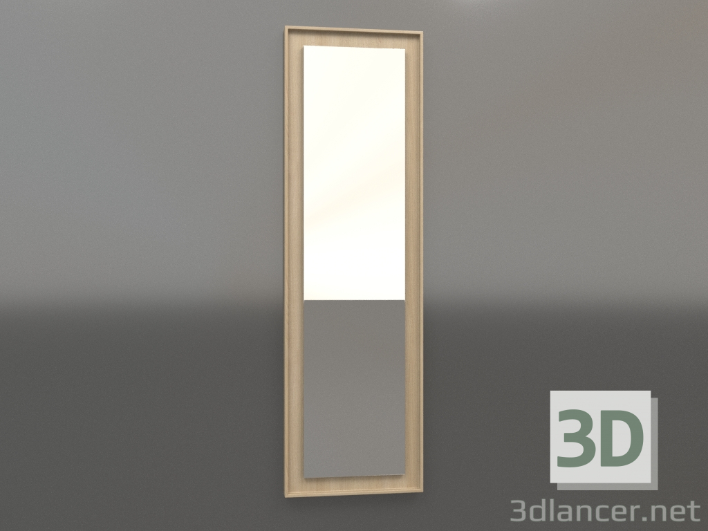 3d модель Дзеркало ZL 18 (450x1500, wood white) – превью