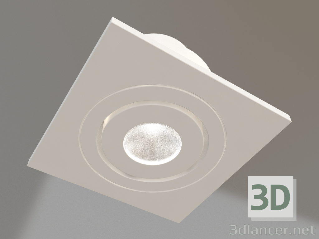 Modelo 3d Lâmpada LED LTM-S60x60WH 3W Branco 30deg - preview