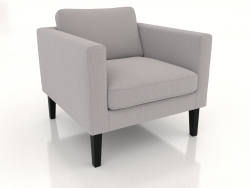 Fauteuil (pieds hauts, tissu)