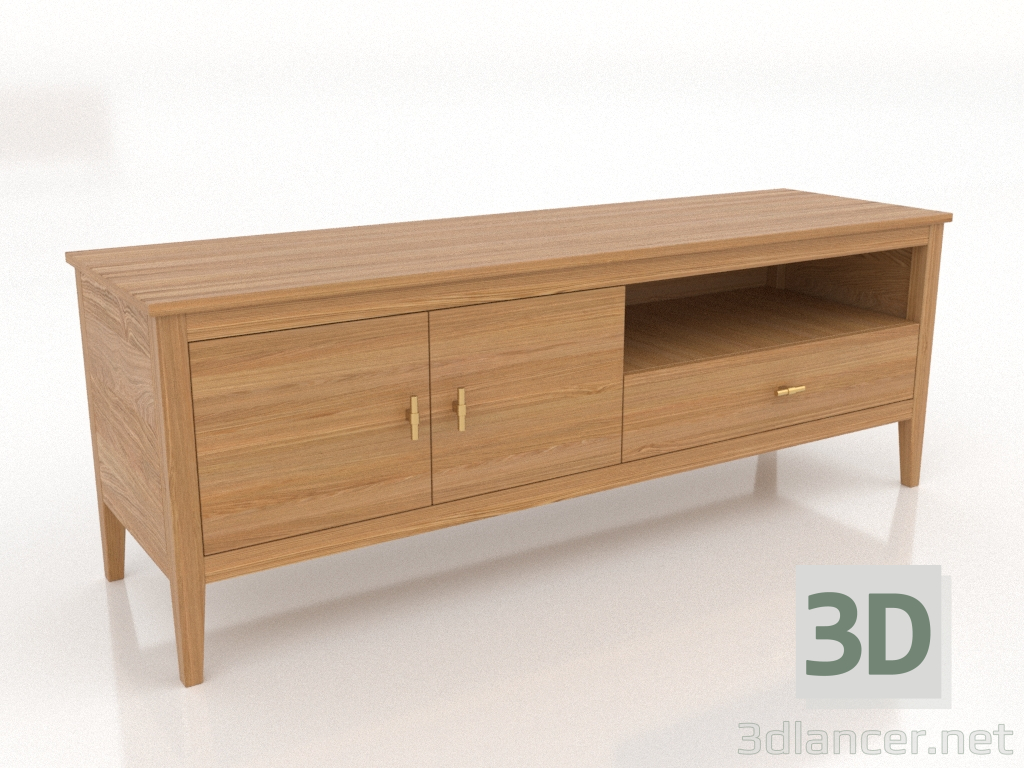 3d model TV stand 2 1500 mm (natural oak) - preview 3d model TV stand 2 1500 mm (natural oak) - preview