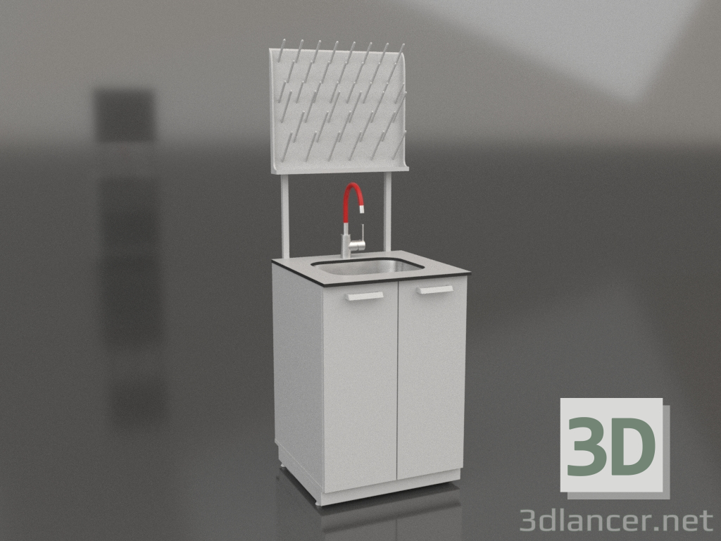 3D Modell Laborspüle LK-600 SMS - Vorschau