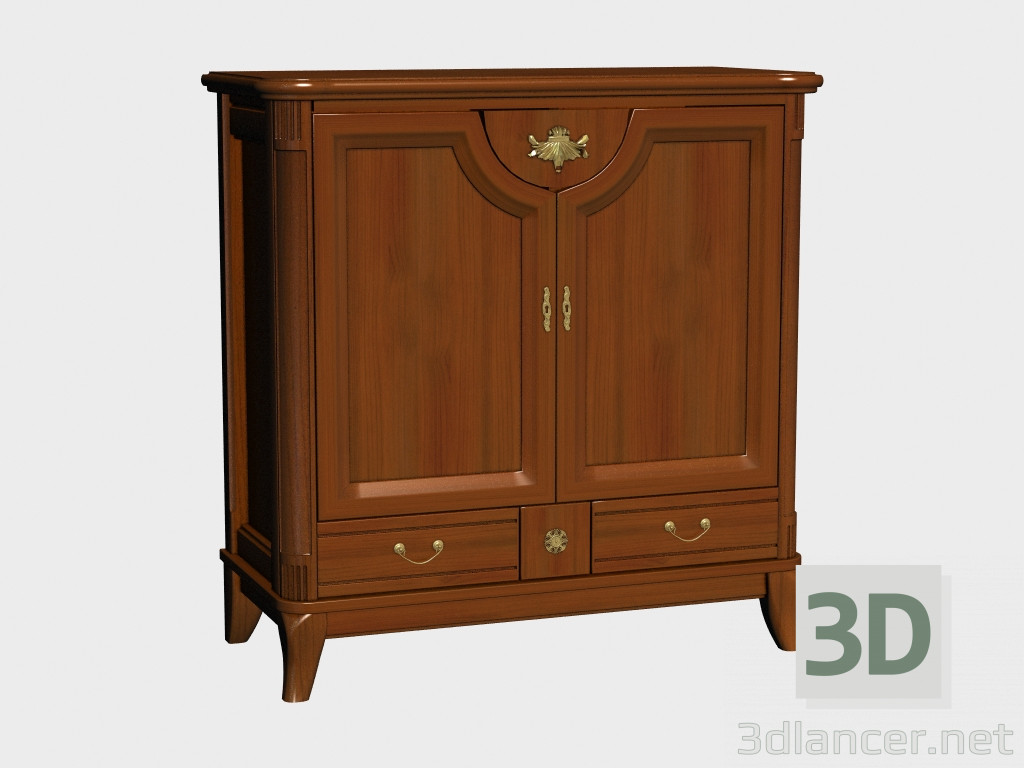 modèle 3D Buffet 2D2S - preview