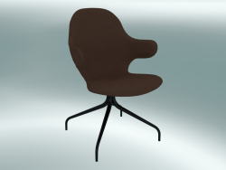 Swivel chair Catch (JH2, 58x58 N 90cm, Black powder coated steel, Steelcut - 365)