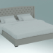 3d model Double bed Jarrow Wave Capitone - preview