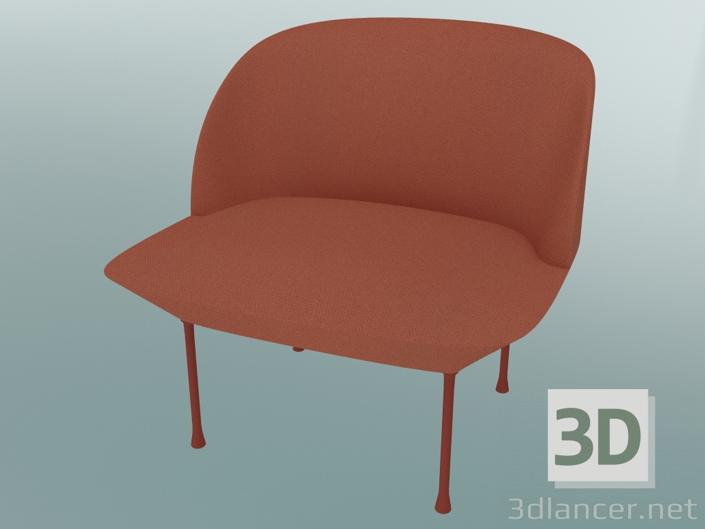 3d model Armchair Oslo (Steelcut 550, Tangerine) - preview