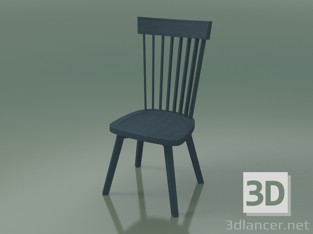 modèle 3D Chaise à dossier haut (21, bleu) - preview