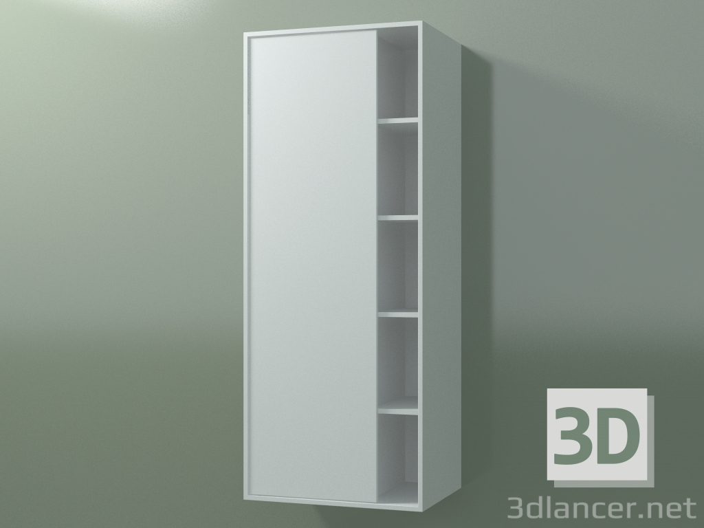 modello 3D Pensile con 1 anta sinistra (8CUCDDS01, Glacier White C01, L 48, P 36, H 120 cm) - anteprima